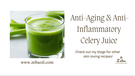 Refreshing Celery & Cucumber Juice Recipe (Anti-Aging + Anti-Inflammatory) - Zeba Absolute Oil